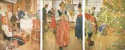 Carl Larsson Now it-s Christmas Again Germany oil painting artist